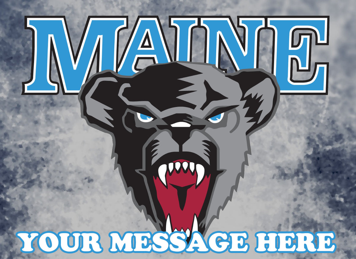 University Of Maine Edible Image Cake Topper Personalized Birthday Sheet Decoration Custom Party Frosting Transfer Fondant