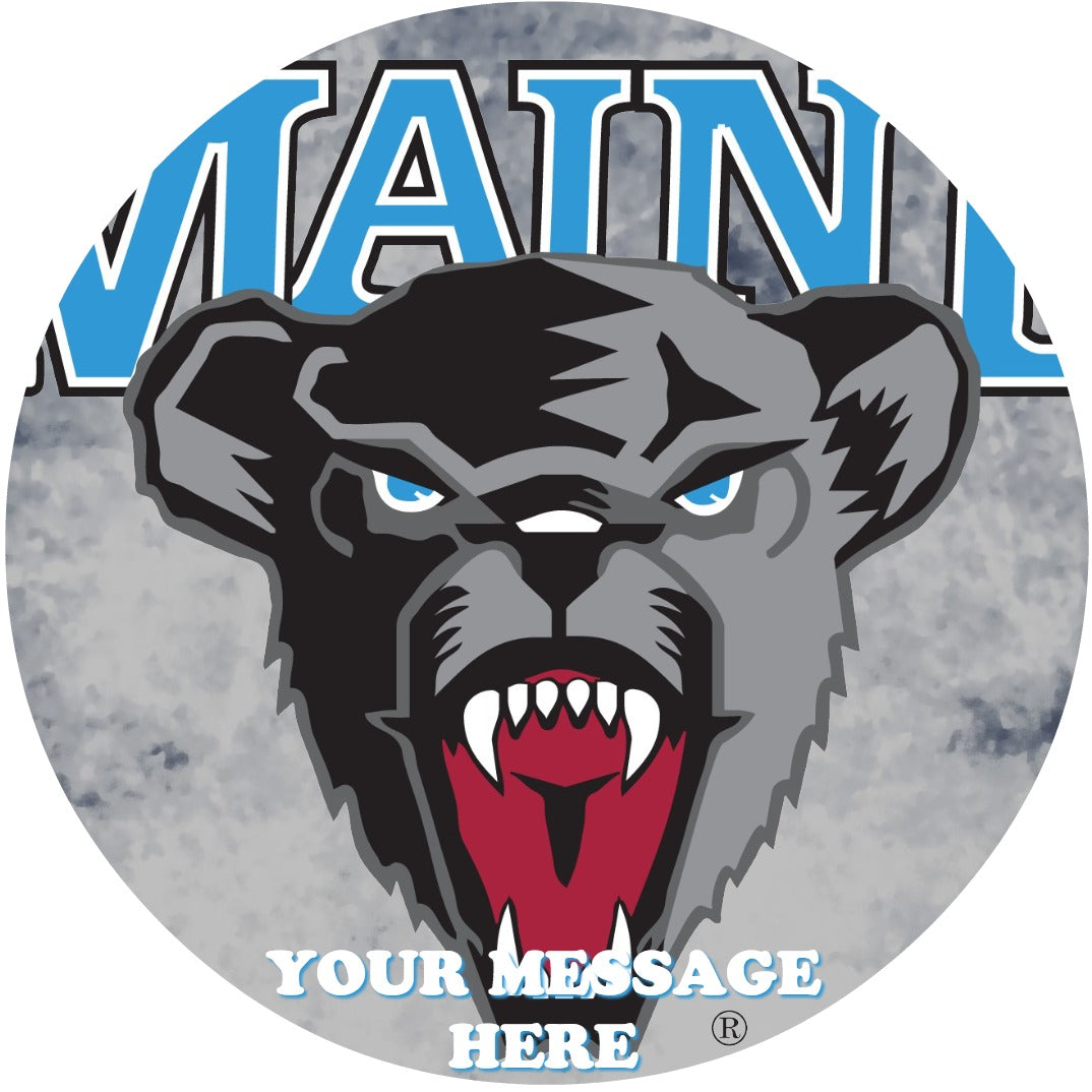 University Of Maine Edible Image Cake Topper Personalized Birthday Sheet Custom Frosting Round Circle