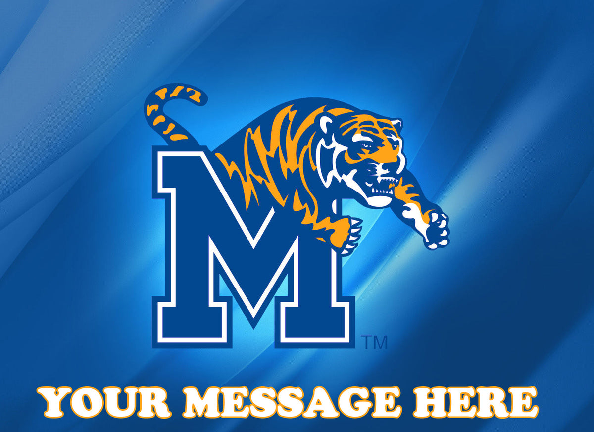 University Of Memphis Edible Image Cake Topper Personalized Birthday Sheet Decoration Custom Party Frosting Transfer Fondant
