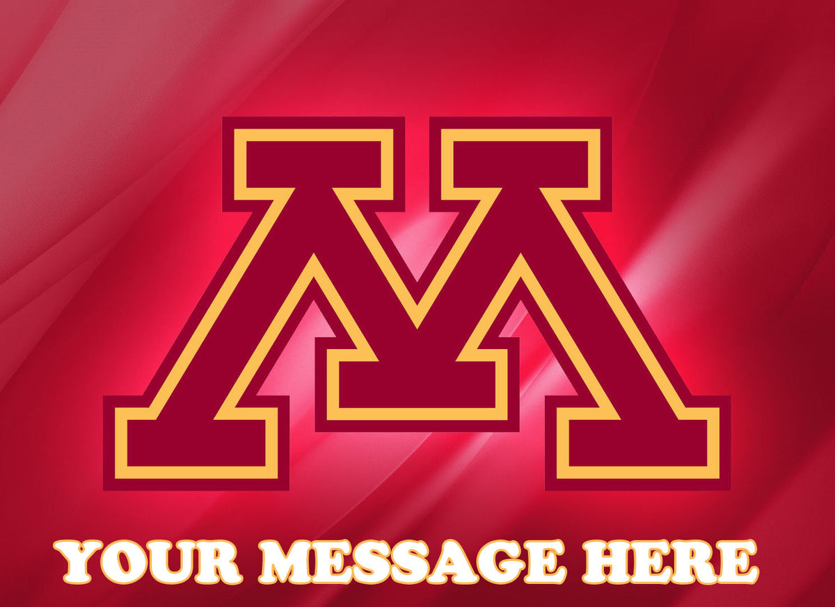 University Of Minnesota Edible Image Cake Topper Personalized Birthday Sheet Decoration Custom Party Frosting Transfer Fondant