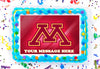 University Of Minnesota Edible Image Cake Topper Personalized Birthday Sheet Decoration Custom Party Frosting Transfer Fondant