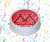 University Of Minnesota Edible Image Cake Topper Personalized Birthday Sheet Custom Frosting Round Circle