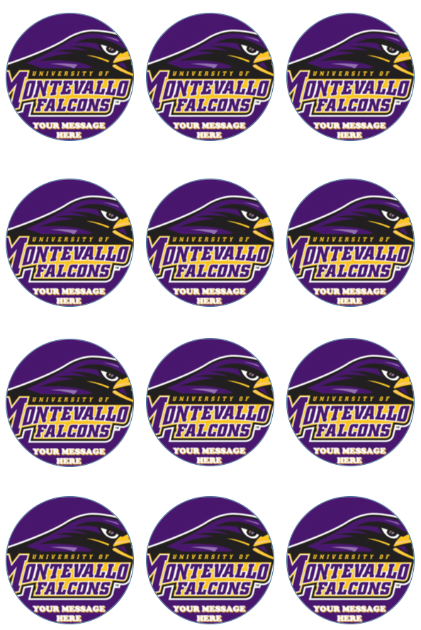 University Of Montevallo Edible Cupcake Toppers (12 Images) Cake Image Icing Sugar Sheet Edible Cake Images