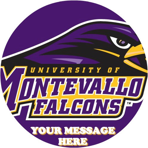 University Of Montevallo Edible Image Cake Topper Personalized Birthday Sheet Custom Frosting Round Circle