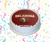 University Of Oklahoma Edible Image Cake Topper Personalized Birthday Sheet Custom Frosting Round Circle