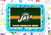 Utah Jazz Edible Image Cake Topper Personalized Birthday Sheet Decoration Custom Party Frosting Transfer Fondant