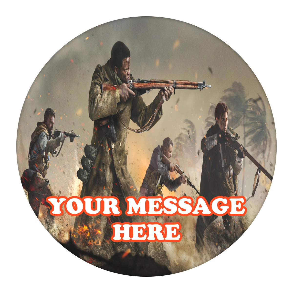 Call Of Duty Vanguard Edible Image Cake Topper Personalized Frosting Icing Sheet Custom Round