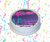Miami Heat Edible Image Cake Topper Personalized Birthday Sheet Custom Frosting Round Circle