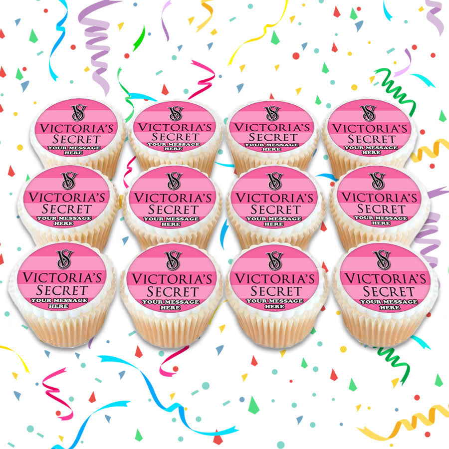 Victoria&#39;s Secret Edible Cupcake Toppers (12 Images) Cake Image Icing Sugar Sheet Edible Cake Images