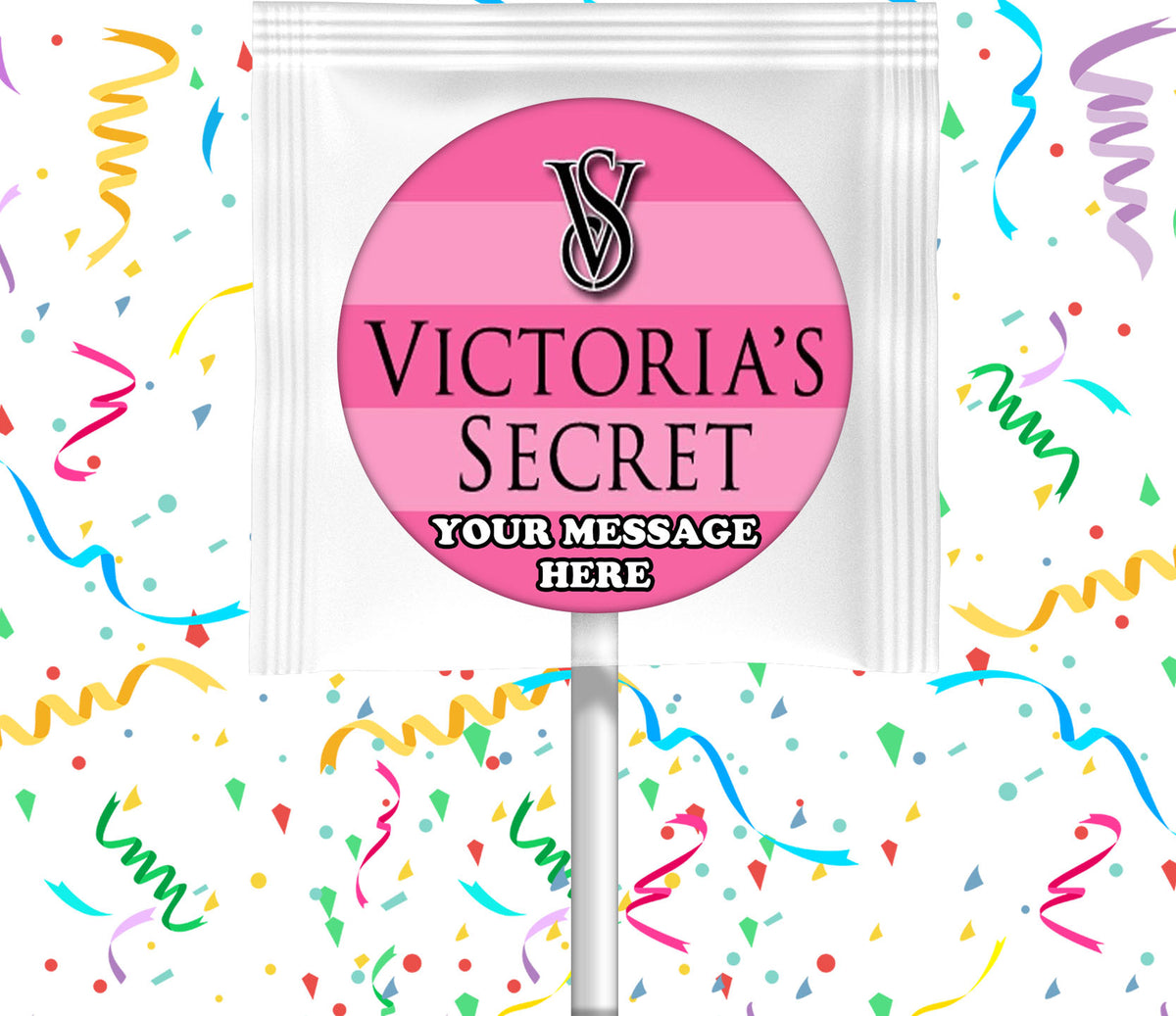Victoria's Secret Lollipops Party Favors Personalized Suckers 12 Pcs