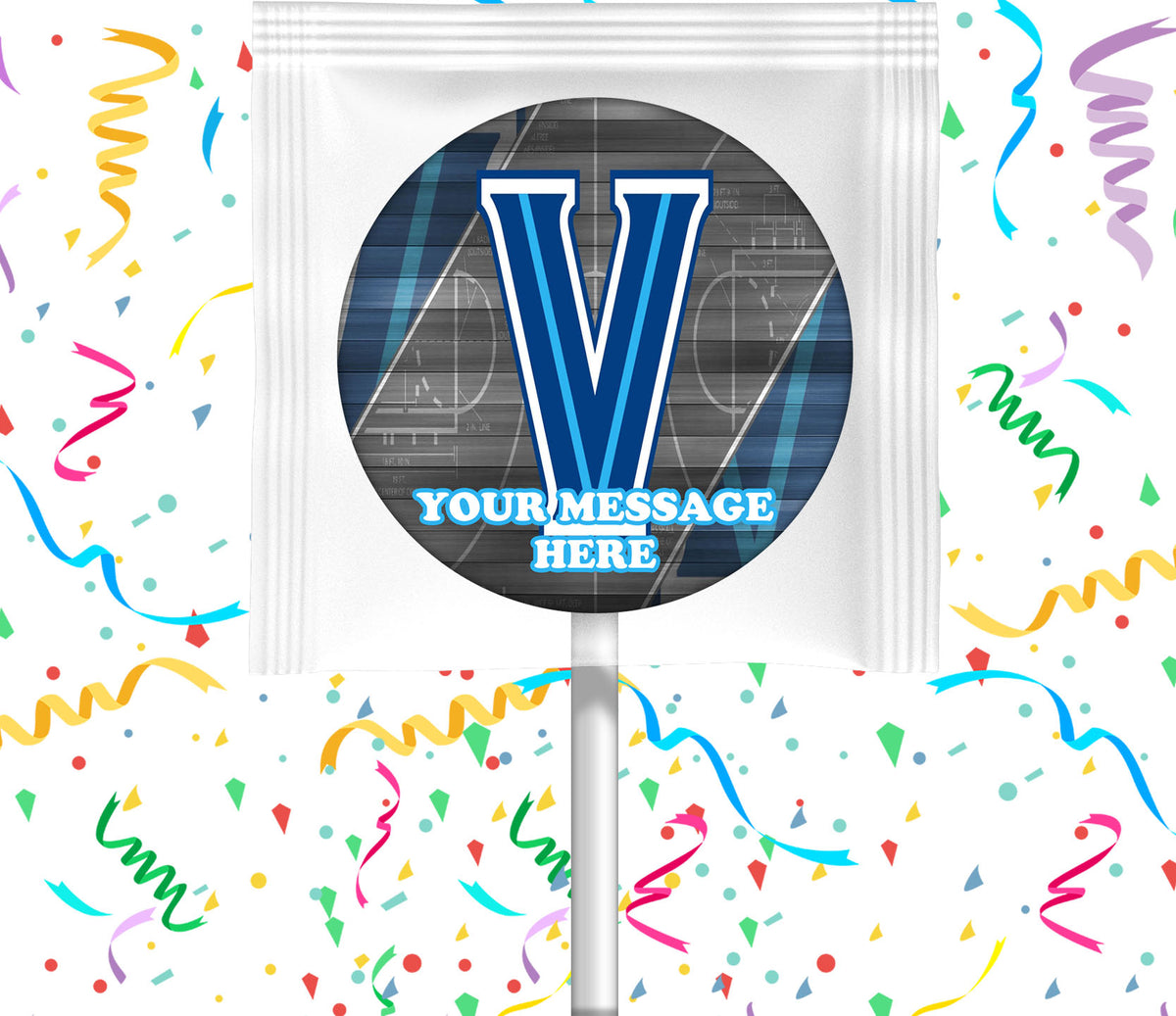 Villanova Wildcats Lollipops Party Favors Personalized Suckers 12 Pcs