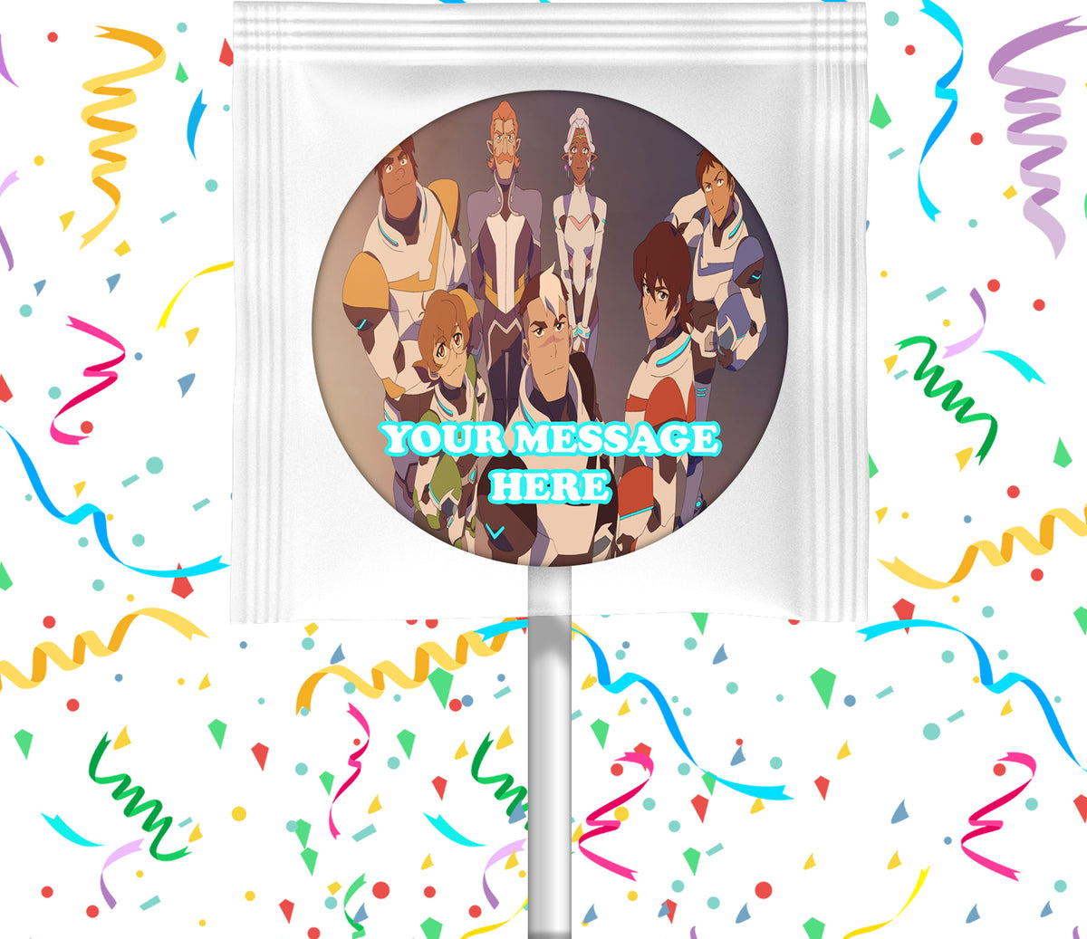 Voltron Legendary Defender Lollipops Party Favors Personalized Suckers 12 Pcs