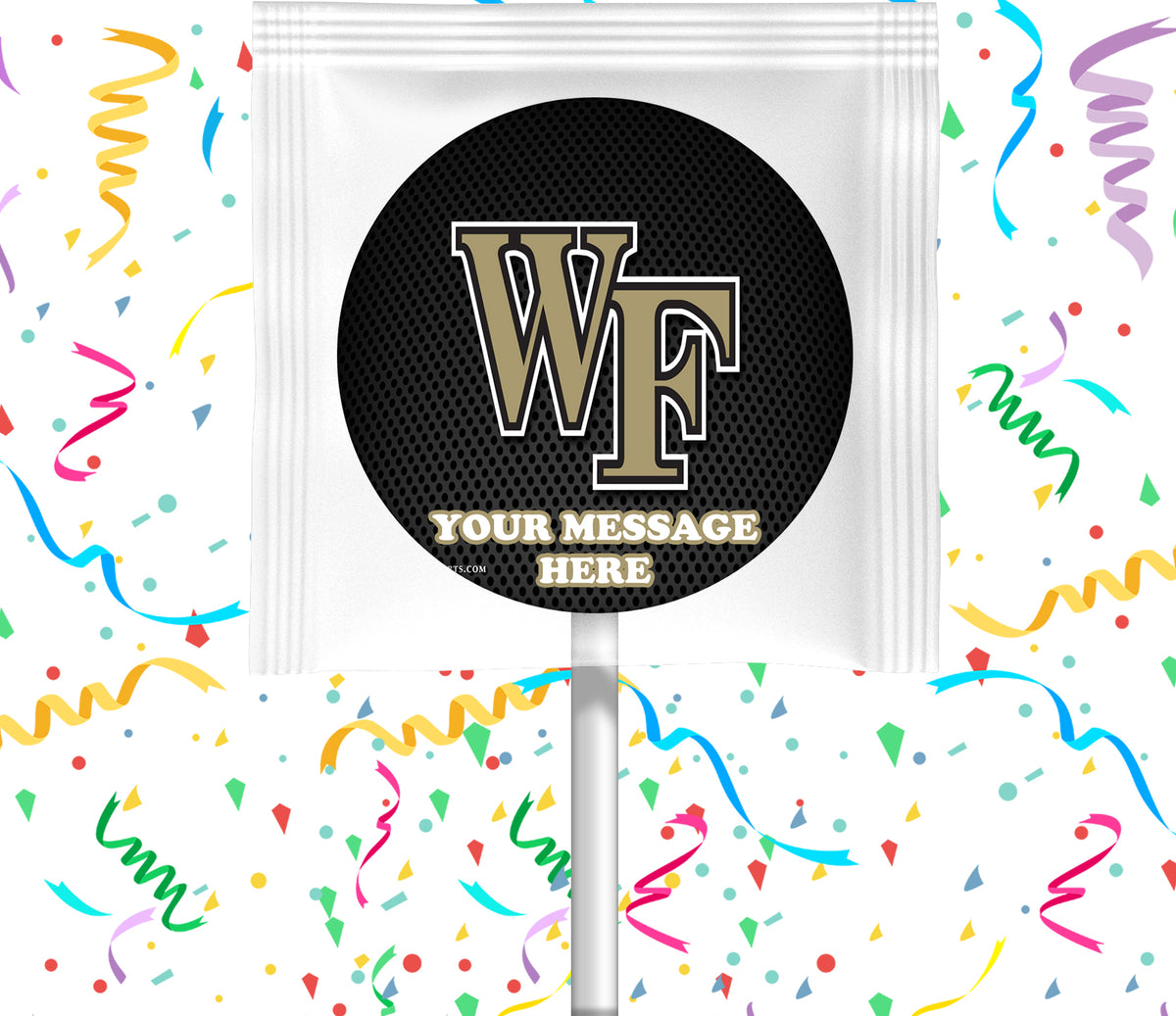 Wake Forest Demon Deacons Lollipops Party Favors Personalized Suckers 12 Pcs