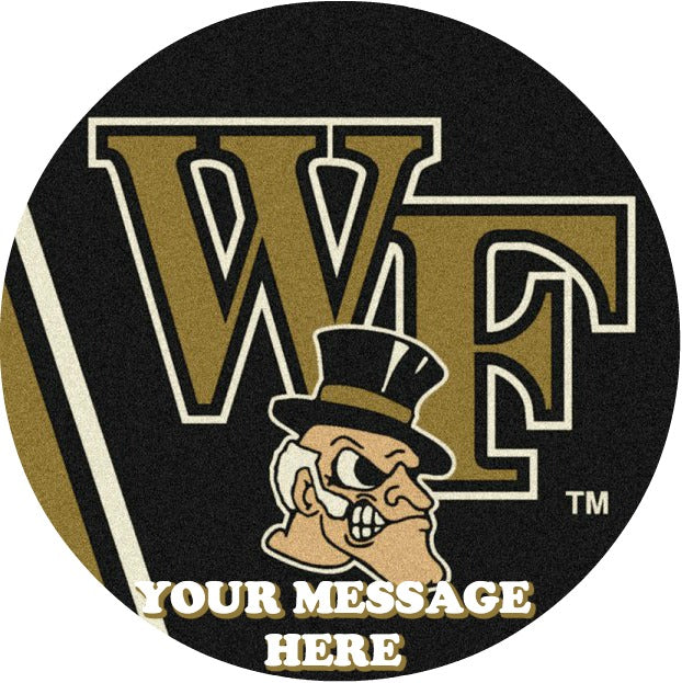Wake Forest Demon Deacons Edible Image Cake Topper Personalized Birthday Sheet Custom Frosting Round Circle