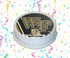 Wake Forest Demon Deacons Edible Image Cake Topper Personalized Birthday Sheet Custom Frosting Round Circle