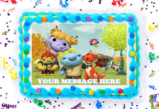 Wallykazam! Edible Image Cake Topper Personalized Birthday Sheet Decoration Custom Party Frosting Transfer Fondant