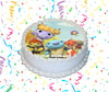 Wallykazam! Edible Image Cake Topper Personalized Birthday Sheet Custom Frosting Round Circle