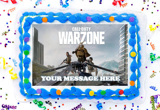 Call Of Duty Warzone Edible Image Cake Topper Personalized Frosting Icing Sheet Custom