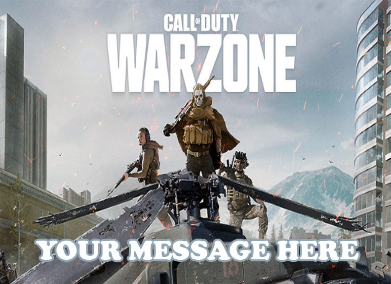 Call Of Duty Warzone Edible Image Cake Topper Personalized Frosting Icing Sheet Custom