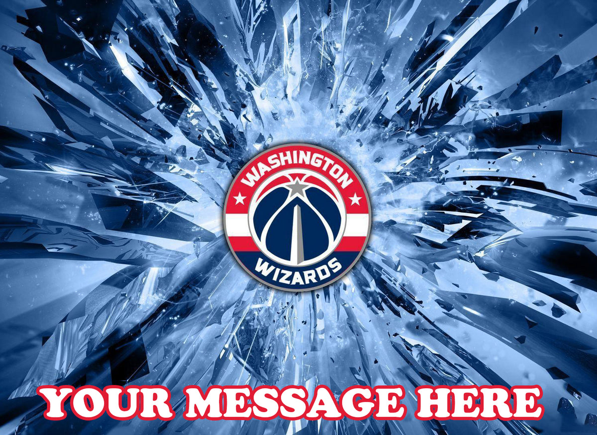 Washington Wizards Edible Image Cake Topper Personalized Birthday Sheet Decoration Custom Party Frosting Transfer Fondant