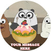 We Bare Bears Edible Image Cake Topper Personalized Birthday Sheet Custom Frosting Round Circle