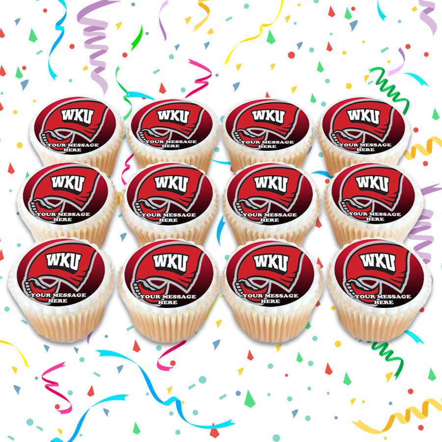 Western Kentucky Hilltoppers Edible Cupcake Toppers (12 Images) Cake Image Icing Sugar Sheet Edible Cake Images