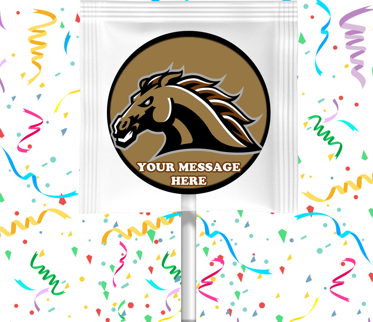 Western Michigan Broncos Lollipops Party Favors Personalized Suckers 12 Pcs