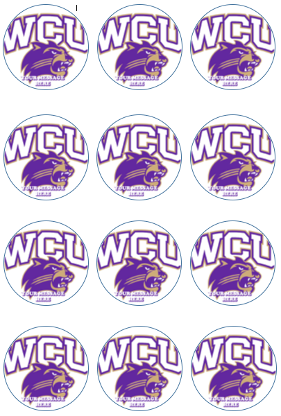 Western California University Edible Cupcake Toppers (12 Images) Cake Image Icing Sugar Sheet Edible Cake Images