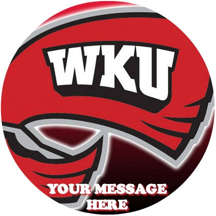 Western Kentucky Hilltoppers Edible Image Cake Topper Personalized Birthday Sheet Custom Frosting Round Circle