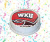 Western Kentucky Hilltoppers Edible Image Cake Topper Personalized Birthday Sheet Custom Frosting Round Circle
