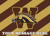 Western Michigan Broncos Edible Image Cake Topper Personalized Birthday Sheet Decoration Custom Party Frosting Transfer Fondant