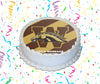 Western Michigan Broncos Edible Image Cake Topper Personalized Birthday Sheet Custom Frosting Round Circle