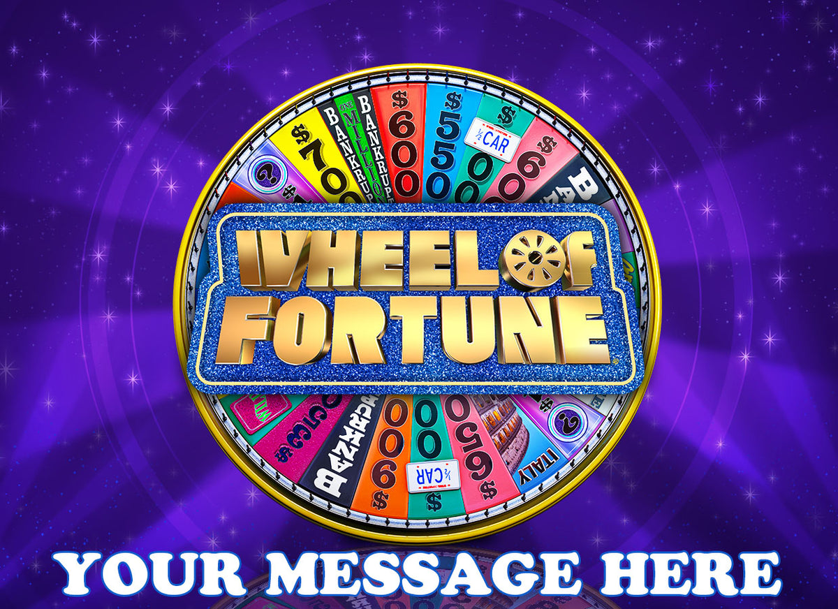 Wheel Of Fortune Edible Image Cake Topper Personalized Birthday Sheet Decoration Custom Party Frosting Transfer Fondant