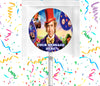 Willy Wonka And The Chocolate Factory Lollipops Party Favors Personalized Suckers 12 Pcs