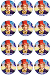 Willy Wonka & The Chocolate Factory Edible Cupcake Toppers (12 Images) Cake Image Icing Sugar Sheet Edible Cake Images