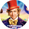 Willy Wonka & The Chocolate Factory Edible Image Cake Topper Personalized Birthday Sheet Custom Frosting Round Circle