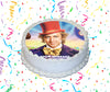 Willy Wonka & The Chocolate Factory Edible Image Cake Topper Personalized Birthday Sheet Custom Frosting Round Circle