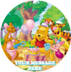 Winnie-The-Pooh Edible Image Cake Topper Personalized Birthday Sheet Custom Frosting Round Circle