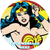 Wonder Woman Edible Image Cake Topper Personalized Birthday Sheet Custom Frosting Round Circle