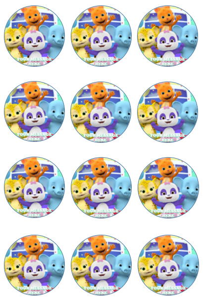 Word Party Edible Cupcake Toppers (12 Images) Cake Image Icing Sugar Sheet Edible Cake Images