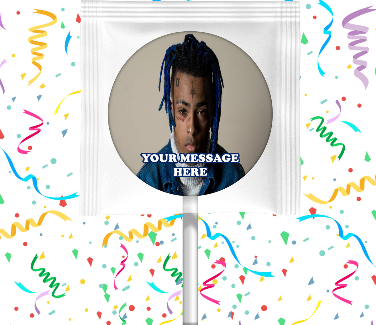XXXTentacion Lollipops Party Favors Personalized Suckers 12 Pcs